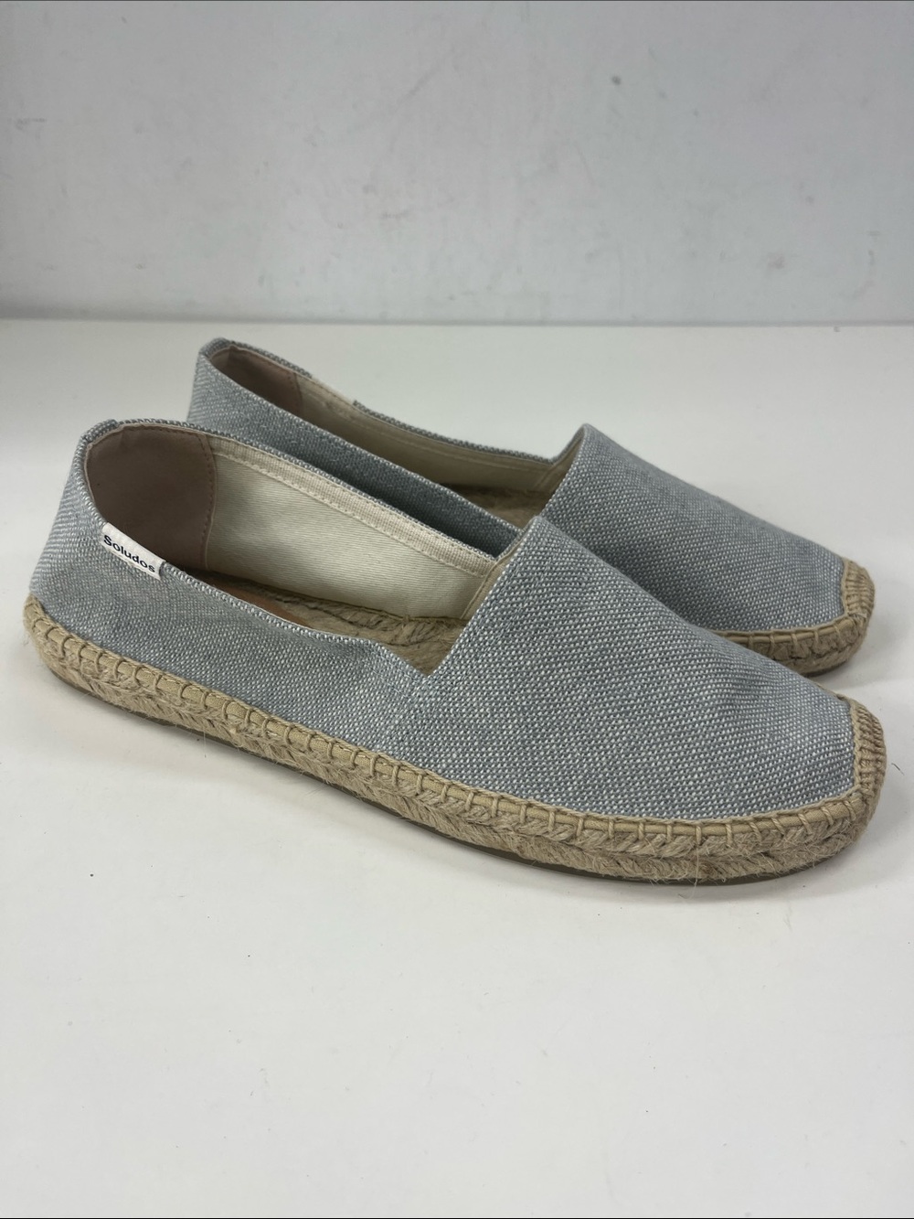 New Soludos Dali Canvas Espadrilles Women’s Slip On Flats in Chambray Size 9